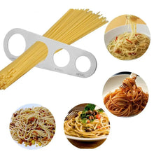 Load image into Gallery viewer, Stainless Steel 4 Holes Kitchen Pasta Measure Kitchen Accessories Spaghetti Quick Measurer Tools
