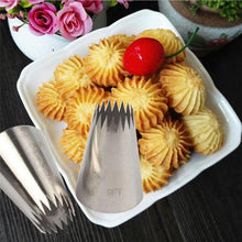 Load image into Gallery viewer, Stainless Steel Extra Large Icing Piping Nozzle Tips Cookie Cake Cream Fondant Nozzle Tubes Cake Decorating Tools Large Piping Cakes Decoration Set Nozzles Tips
