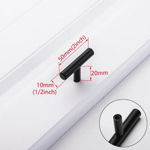 Load image into Gallery viewer, Stainless Steel Kitchen Door Cabinet T Bar Handle Pull Knob cabinet Knobs Furniture Handle Cupboard Drawer Handle Stainless Steel Hollow Bar Drawer Pulls Cupboard Knob for Kitchen Furniture Hardware
