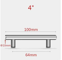 Load image into Gallery viewer, Stainless Steel Kitchen Door Cabinet T Bar Handle Pull Knob Door Pull Handle Stainless Door Handle Stainless Steel Hollow Bar Drawer Pulls Cupboard Knob For Kitchen Furniture
