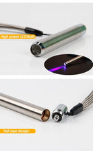 Load image into Gallery viewer, Stainless Steel Mini Pocket UV Black Light Flashlight Led Lamp Portable Flashlight Ultraviolet Pen Lights For Leak Pet Urine Bed Bug  Dry Stain &amp; Dye Detector Marker Checker Detection

