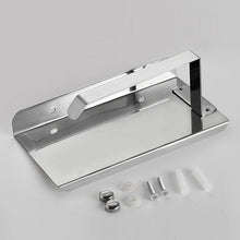 Load image into Gallery viewer, Stainless Steel Toilet Paper Holder Bathroom Wall Mount WC Paper Phone Holder Shelf Towel Roll shelf Accessories Toilet Paper Holder With Phone Shelf Aluminum Bathroom Accessories Tissue Roll Dispenser Storage Rack, Wall Mounted Modern Paper Towel Adapter
