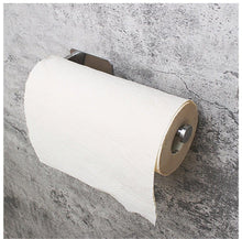 Load image into Gallery viewer, Stainless Steel Wall Toilet Paper Roll Holder Black Silver Self Adhesive Toilet Paper Holder for Bathroom Stick Wall Towel Rack
