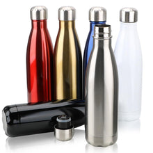 Load image into Gallery viewer, Stainless Steel Water Bottle BPA Free Thermos Water Beer Thermos 500ml for Sport Bottles Double-Wall Insulated Vacuum Flask Double-Walled Insulated Vacuum Flask Stainless Steel Drinking Bottle
