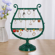Load image into Gallery viewer, Stand Jewelry Display Organizer Earrings Pendants Bracelets Jewelry Holder With Wooden Base Earrings Storage Rack Metal Jewelry Storage Stand Necklace Rack Ornaments Display Stand Shopping Earring Stand

