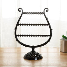 Load image into Gallery viewer, Stand Jewelry Display Organizer Earrings Pendants Bracelets Jewelry Holder With Wooden Base Earrings Storage Rack Metal Jewelry Storage Stand Necklace Rack Ornaments Display Stand Shopping Earring Stand
