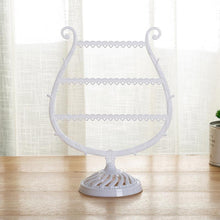Load image into Gallery viewer, Stand Jewelry Display Organizer Earrings Pendants Bracelets Jewelry Holder With Wooden Base Earrings Storage Rack Metal Jewelry Storage Stand Necklace Rack Ornaments Display Stand Shopping Earring Stand
