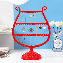 Load image into Gallery viewer, Stand Jewelry Display Organizer Earrings Pendants Bracelets Jewelry Holder With Wooden Base Earrings Storage Rack Metal Jewelry Storage Stand Necklace Rack Ornaments Display Stand Shopping Earring Stand
