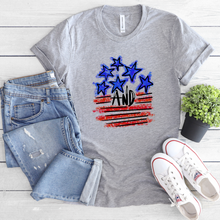 Load image into Gallery viewer, Stars and Stripes Brushstrokes Tee
