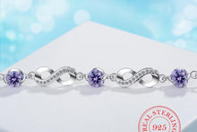 Load image into Gallery viewer, Sterling Silver Endless Love Infinity Chain Link Adjustable Women Bracelet Luxury Silver Infinity Endless Love Symbol Charm Adjustable Bracelet Valentines Day Gift For Wife Women Girls Mom
