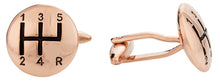 Load image into Gallery viewer, Stick Shift Cufflinks in Rose Gold
