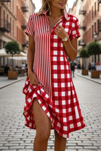 Load image into Gallery viewer, Women's Bohemian 3D Printed V-Neck Short-Sleeve Maxi Dress
