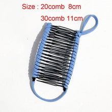 Load image into Gallery viewer, Stretch Banana Clip Double Side Lazy Women Hair Comb Easy Thick Curly Hair Styling Tool Ponytail Mohawk Bun Maker Accessories For Curly Hair Women
