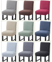 Load image into Gallery viewer, Stretch High-Hoot Bar Stool Chair Cover Polar Fleece Solid Color Bar Cafe Front Desk Restaurant Wedding Chair Protective Cover Stretch Chair Cover For Dining Room Elastic Material Slipcover For Office Chair
