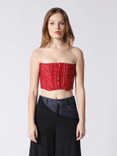 Load image into Gallery viewer, Stripe Bustier with Front Buttons
