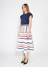 Load image into Gallery viewer, Stripe Pattern A-Line Skirt
