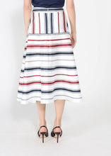 Load image into Gallery viewer, Stripe Pattern A-Line Skirt
