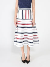 Load image into Gallery viewer, Stripe Pattern A-Line Skirt
