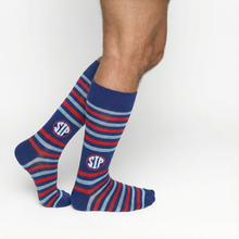 Load image into Gallery viewer, Stripe Sip Dress Socks
