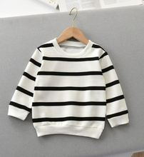Load image into Gallery viewer, Striped Long-Sleeved Pullover T-Shirt | For Kids - # BAAA1111010030 &amp; BOAA11510027
