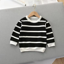 Load image into Gallery viewer, Striped Long-Sleeved Pullover T-Shirt | For Kids - # BAAA1111010030 &amp; BOAA11510027
