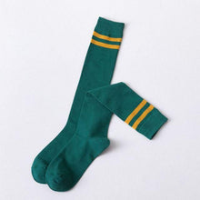 Load image into Gallery viewer, Striped Long Warm Thigh High Stockings Women's Casual Tube Thigh High Socks for School Over Knee High Socks for girls

