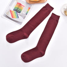 Load image into Gallery viewer, Striped Long Warm Thigh High Stockings Women's Casual Tube Thigh High Socks for School Over Knee High Socks for girls
