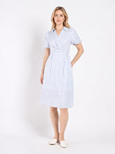 Load image into Gallery viewer, Striped V Collar Neck Dress
