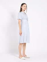 Load image into Gallery viewer, Striped V Collar Neck Dress
