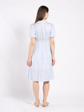 Load image into Gallery viewer, Striped V Collar Neck Dress
