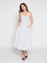 Load image into Gallery viewer, Stripped self-tie dress
