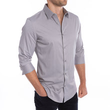 Load image into Gallery viewer, goTIELESS Ultimate Dress Shirt (Light Grey)
