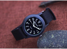 Load image into Gallery viewer, Students Learning Time Quartz Watches Girls Water Resistant Gifts Clock Kids Canvas Fashion Wristwatches Dark Watches For Men Waterproof  Field Outdoor Sport Mens Wristwatch With Nylon Band
