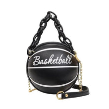 Load image into Gallery viewer, Stunning Ball Purses For Teenagers And Women Stylish Shoulder Bags, Crossbody Chain Hand Bags Personalit Leather Pink Basketball Bag For Females

