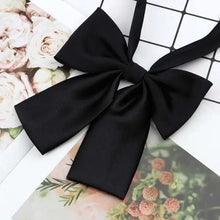 Load image into Gallery viewer, Stylish Colorful Women‘s Shirts Bowtie Ladies Girl School Wedding Party Bowtie For Women  Adjustable Pre-tied Solid Color Handmade Bowties for Women
