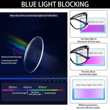Load image into Gallery viewer, Stylish Eyeglasses Glasses Clear Lens  Blue Light Blocking Glasses Women Men Fashion Cat Eye Glasses Computer Gaming Eyeglasses Eye Protection Eyewear

