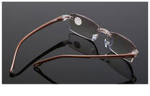 Load image into Gallery viewer, Stylish Fashionable  Blue Light Blocking Rimless Reading Glasses Women Men Simple Modern Square Frameless Diopters Glasses Frameless Reading Glasses Blue Light Blocking Rimless Computer Reader Lightweight Anti Glare Filter Eyeglasses
