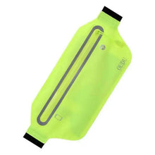 Load image into Gallery viewer, Stylish Hidden Waist Bag Sports Phone Men's Belt Bag Ultra-Thin Waterproof Mini Fanny Pack Black Reflective Runners Belt Jogging Pocket Belt
