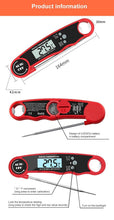 Load image into Gallery viewer, Stylish Instant Read Meat Thermometer Waterproof Ultra Fast Digital Food Water Milk Thermometer With Backlight &amp; Calibration Digital Food Probe for Kitchen Outdoor Grilling And BBQ
