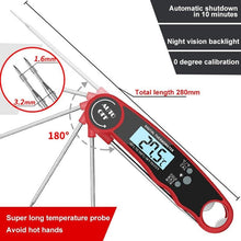 Load image into Gallery viewer, Stylish Instant Read Meat Thermometer Waterproof Ultra Fast Digital Food Water Milk Thermometer With Backlight &amp; Calibration Digital Food Probe for Kitchen Outdoor Grilling And BBQ
