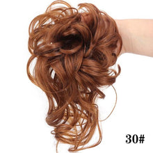 Load image into Gallery viewer, Stylish Synthetic Hair Bun Chignon Messy Curly Hair Band Elastic Scrunchy False Hair Pieces For Women Hairpins Black Brown Clip in Hair Extension For Volumized Hair Buns For Girls
