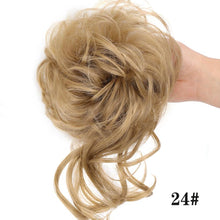 Load image into Gallery viewer, Stylish Synthetic Hair Bun Chignon Messy Curly Hair Band Elastic Scrunchy False Hair Pieces For Women Hairpins Black Brown Clip in Hair Extension For Volumized Hair Buns For Girls
