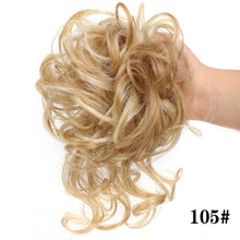Load image into Gallery viewer, Stylish Synthetic Hair Bun Chignon Messy Curly Hair Band Elastic Scrunchy False Hair Pieces For Women Hairpins Black Brown Clip in Hair Extension For Volumized Hair Buns For Girls
