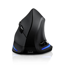Load image into Gallery viewer, Stylish Vertical Wireless Mouse Game Rechargeable Ergonomic Mouse Modern Design RGB Optical USB Mice For Windows Mac 2400 DPI 2.4G Mice
