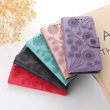 Load image into Gallery viewer, Stylish Wallet  Flip Cover Embossing Credit Cards Slot Pockets PU Leather Wallet Cover For Xiaomi Redmi Note 9 7 8 Pro 9A 7A 9C 8T 6 Leather Flip Book Case For Red MI 11 Note 10 9T 5 9S Po co X3 NFC M3 M4 4X Cover
