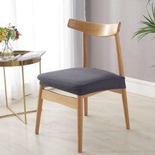Load image into Gallery viewer, Stylish Waterproof Stretch Chair Seat Cover Elastic Seat Covers For Dining Room Chairs Home Simple Seat Covers For Chairs Soft Removable Dining Chair Slipcovers Stretch Solid Chair Covers Protectors for Dining Room Kitchen Chairs
