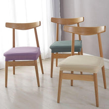 Load image into Gallery viewer, Stylish Waterproof Stretch Chair Seat Cover Elastic Seat Covers For Dining Room Chairs Home Simple Seat Covers For Chairs Soft Removable Dining Chair Slipcovers Stretch Solid Chair Covers Protectors for Dining Room Kitchen Chairs
