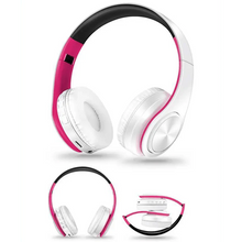 Load image into Gallery viewer, Stylish Wireless Bluetooth Headphone Stereo Headset Music Headset Foldable Wireless and Wired Stereo Headset Micro SD/TF FM For Cell Phone PC
