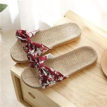 Load image into Gallery viewer, Stylish Women Flax Slippers Casual Summer Flower Elegant Fashion Slippers For Womens
