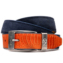 Load image into Gallery viewer, Hugo Belt Orange / Navy
